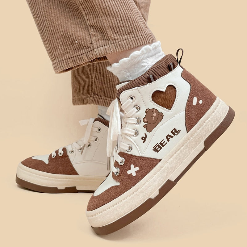 Chocolate Bear Sneakers