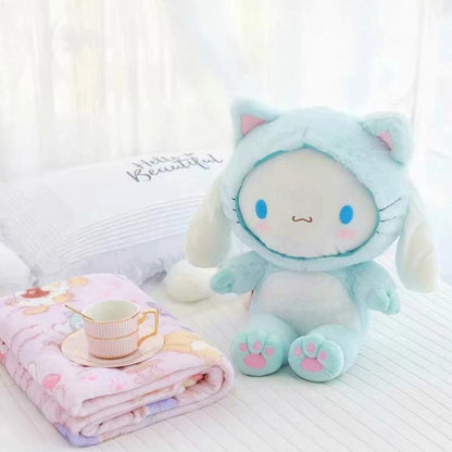 Blue Puppy Plush & Blanket Set