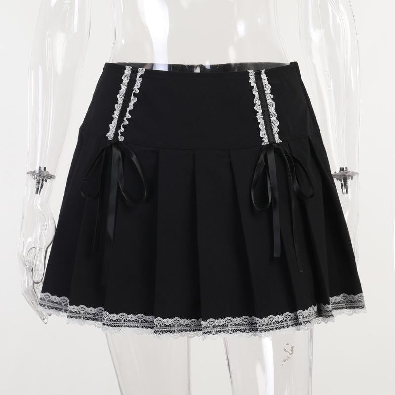 Corset Lace Mini Skirt