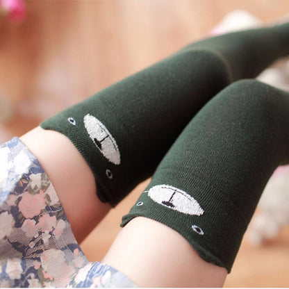 Cotton Animal Thigh Highs