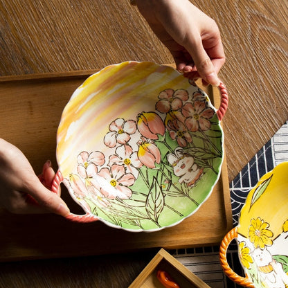 Cozy Autumn Fields Ceramic Bowls