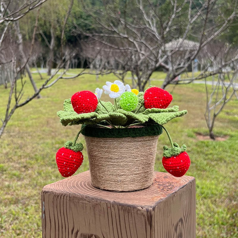 Crochet Strawberry Plants