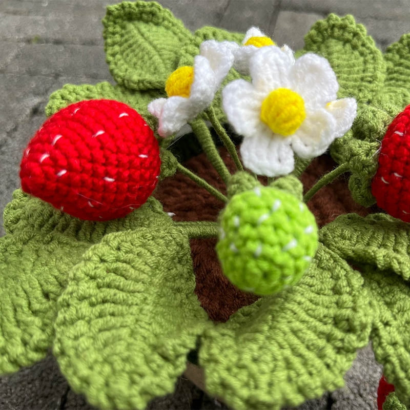 Crochet Strawberry Plants