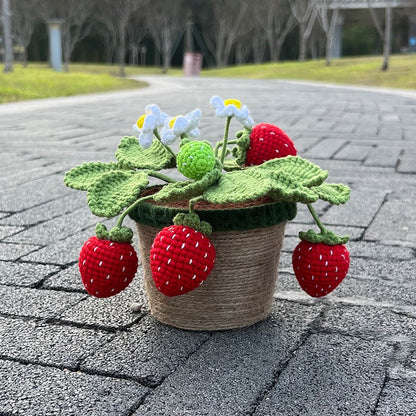 Crochet Strawberry Plants