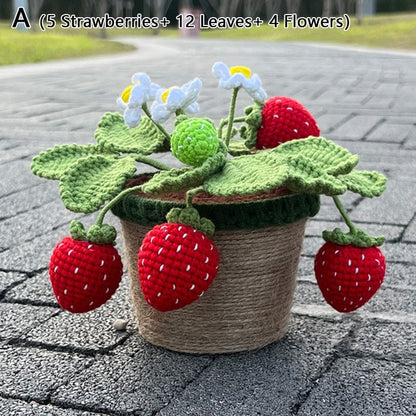 Crochet Strawberry Plants