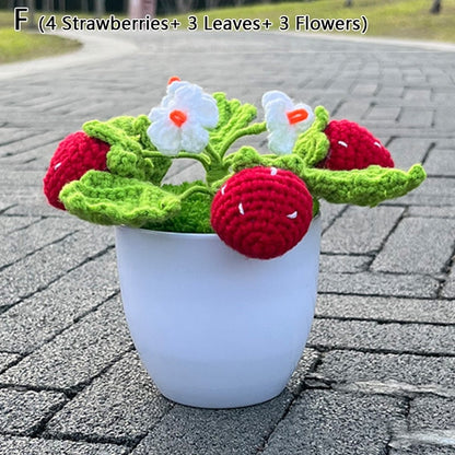 Crochet Strawberry Plants