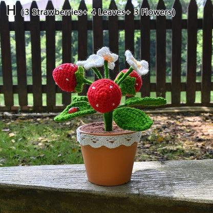 Crochet Strawberry Plants