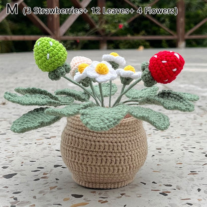 Crochet Strawberry Plants