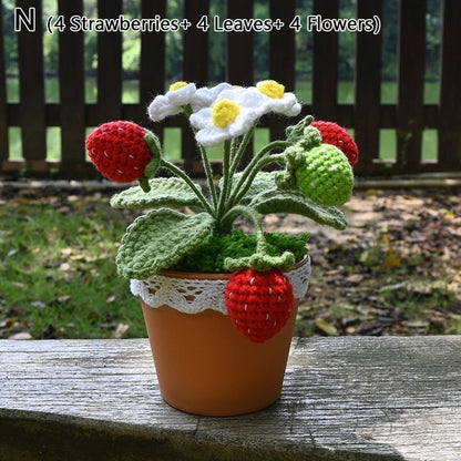 Crochet Strawberry Plants