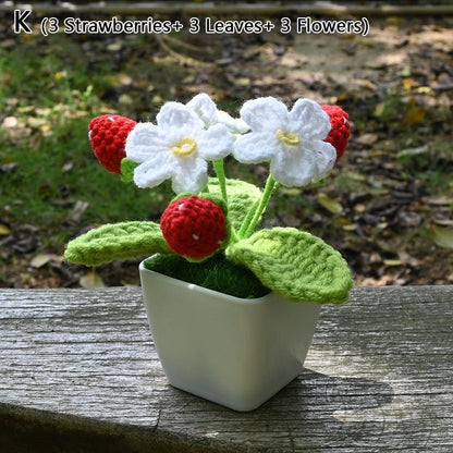 Crochet Strawberry Plants