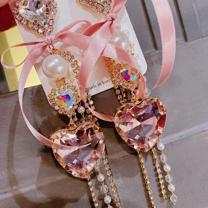 Crystal Princess Drop Earrings