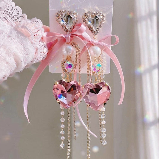 Crystal Princess Drop Earrings