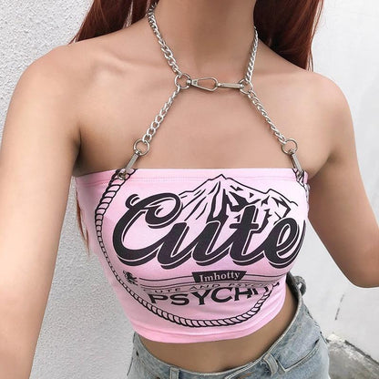 Cute & Psycho Halter Top