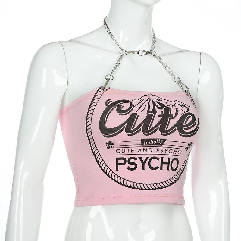 Cute & Psycho Halter Top