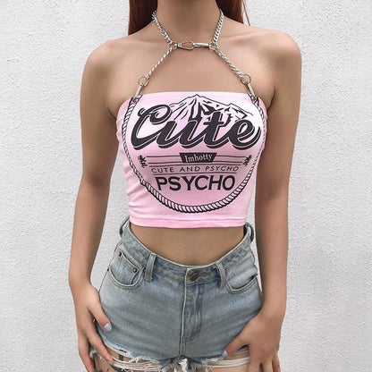 Cute & Psycho Halter Top