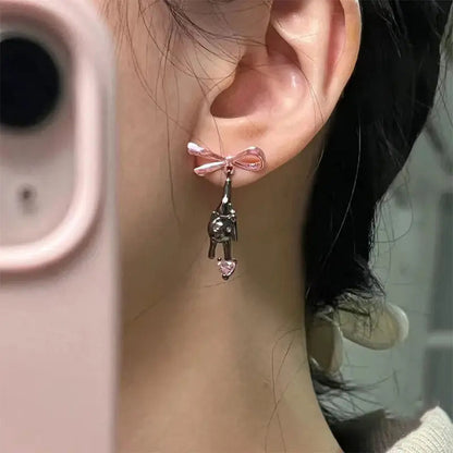 Dangling Kitten Earrings