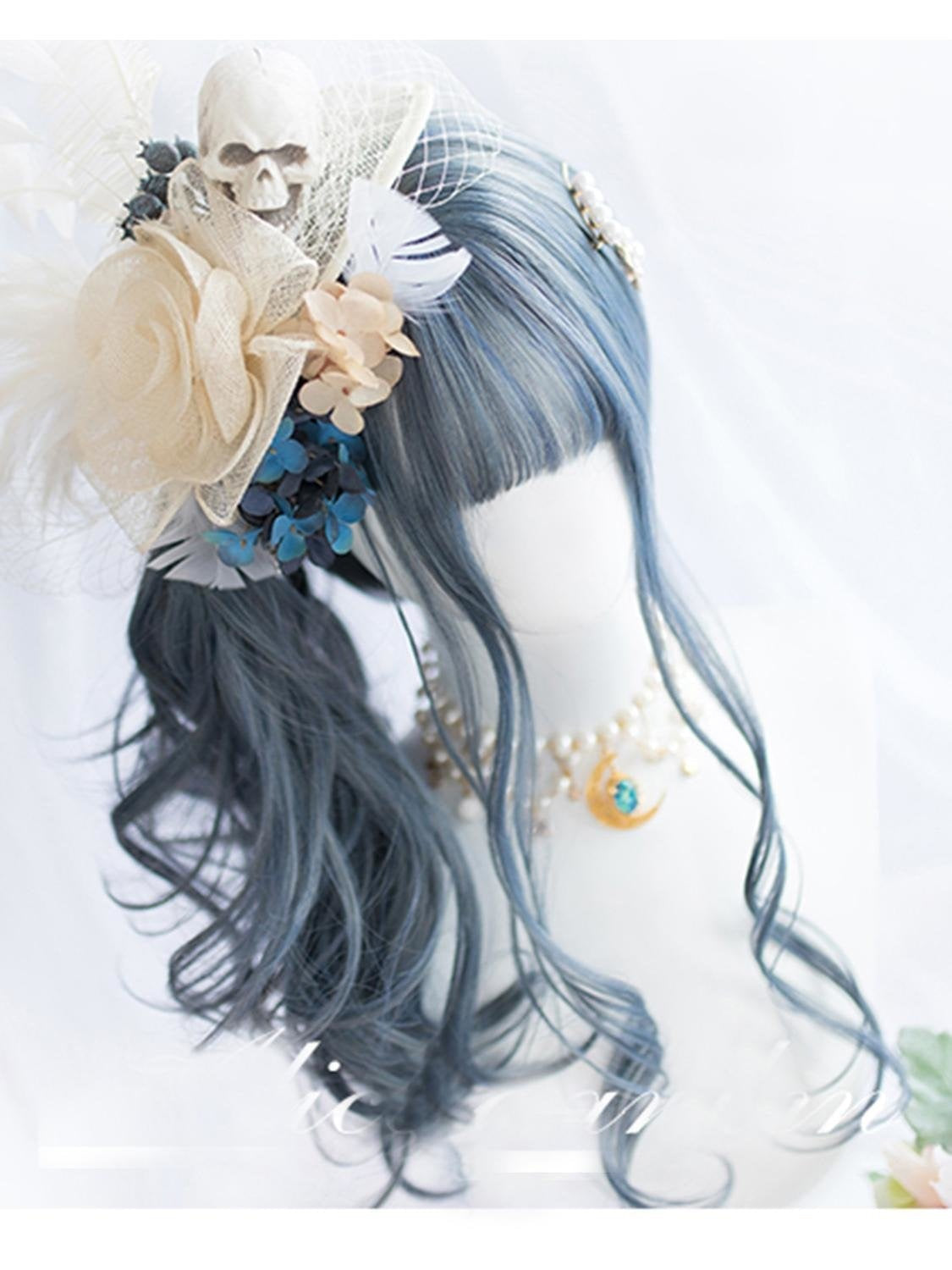 Dark Blue Gothic Wig