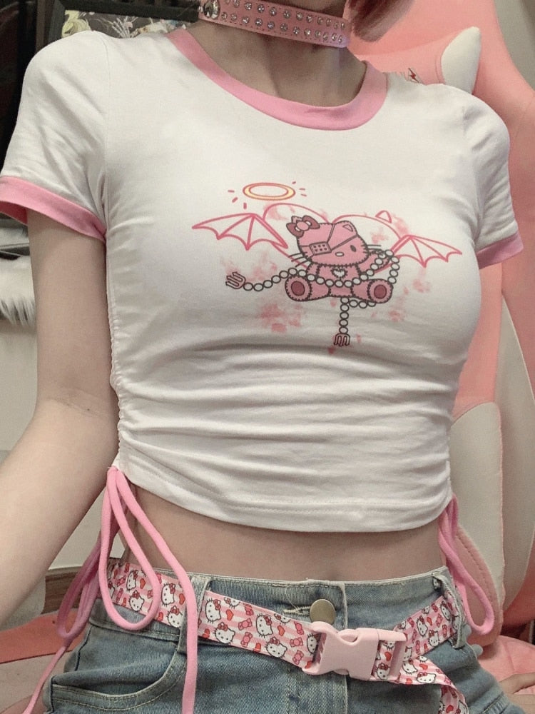 Devil Kitty Crop Top