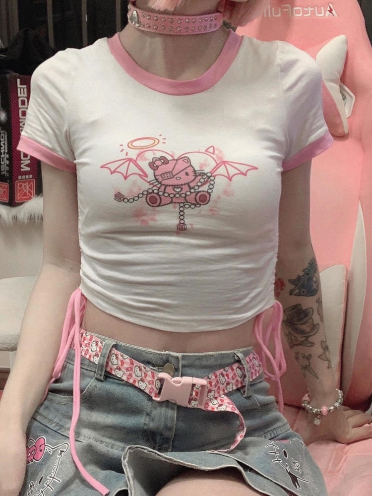 Devil Kitty Crop Top