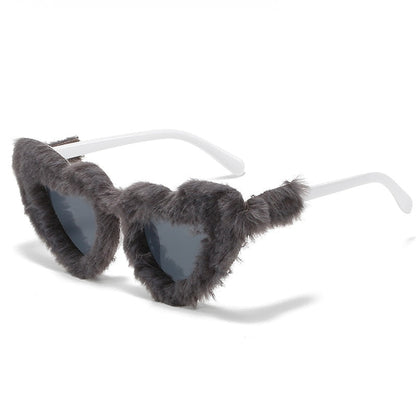 Doll Vibes Retro Heart Shaped Sunglasses