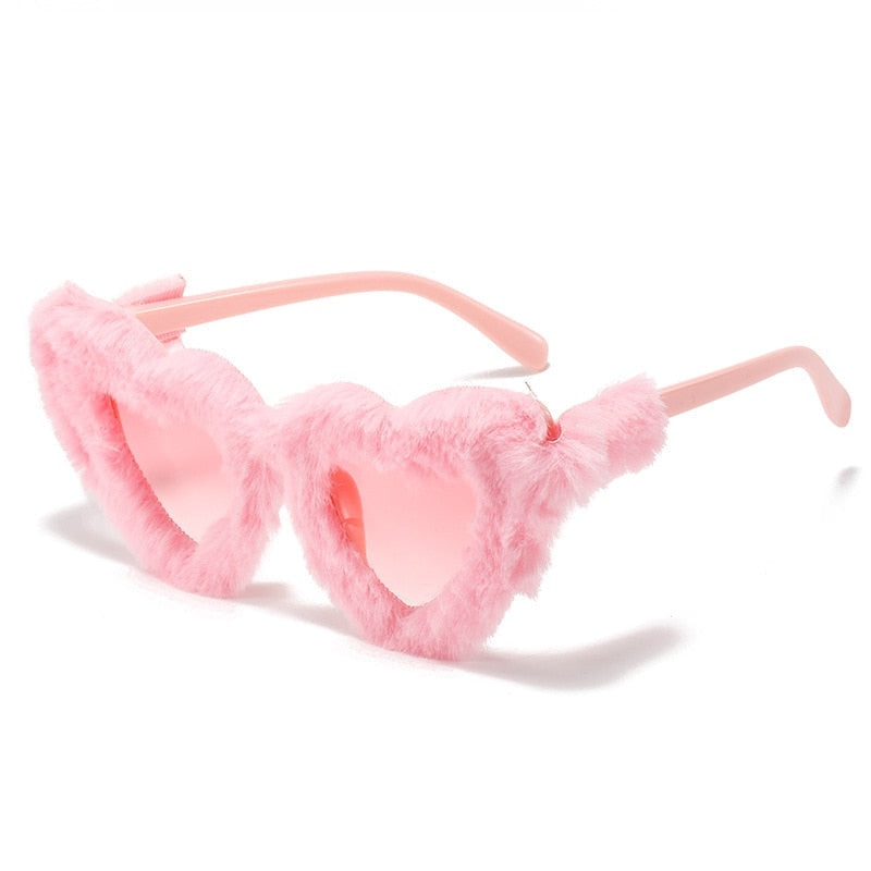 Doll Vibes Retro Heart Shaped Sunglasses