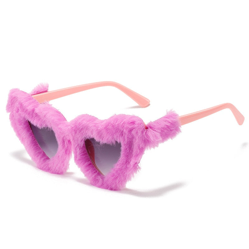 Doll Vibes Retro Heart Shaped Sunglasses