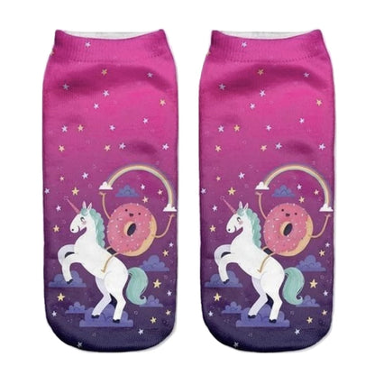 Donut Unicorn Socks