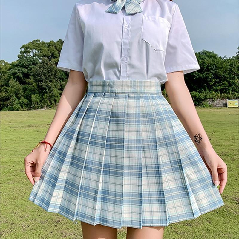 Electric Plaid Skirt (17 Colors)