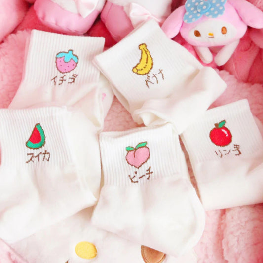 Japanese Fruit Socks