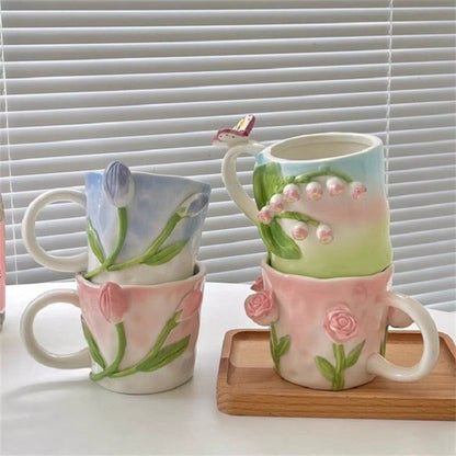 Floral Handpainted Mugs