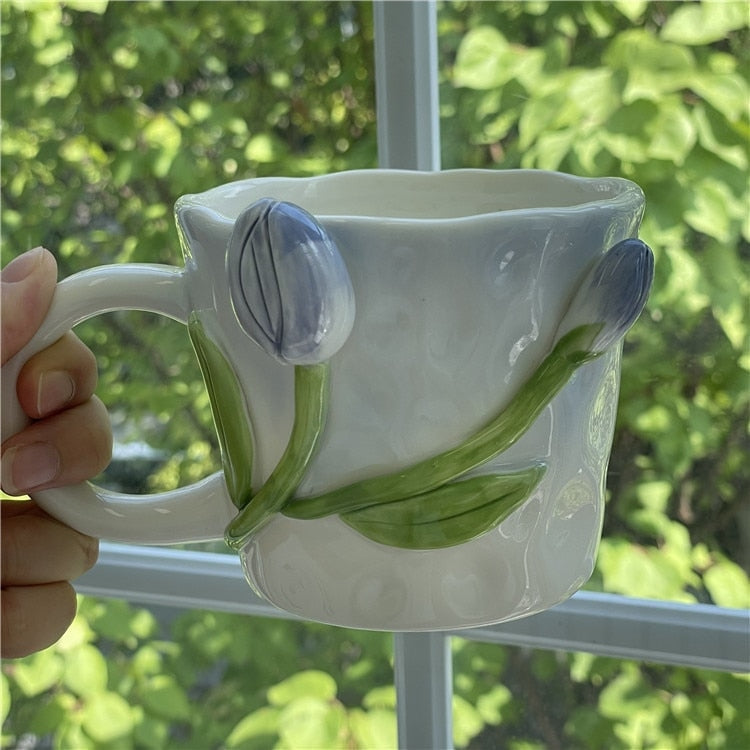 Floral Handpainted Mugs