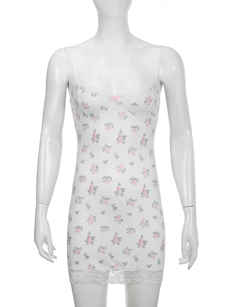 Soft Rosebud Tank Dress