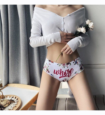 Floral Wh*re Panties