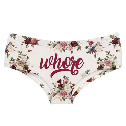 Floral Wh*re Panties