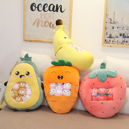 Fruit and Animal Plush Bags