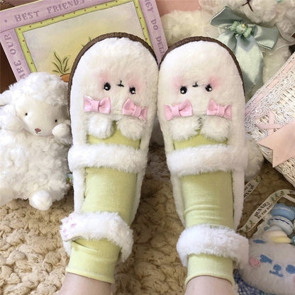 Fuzzy Bear Mary Janes