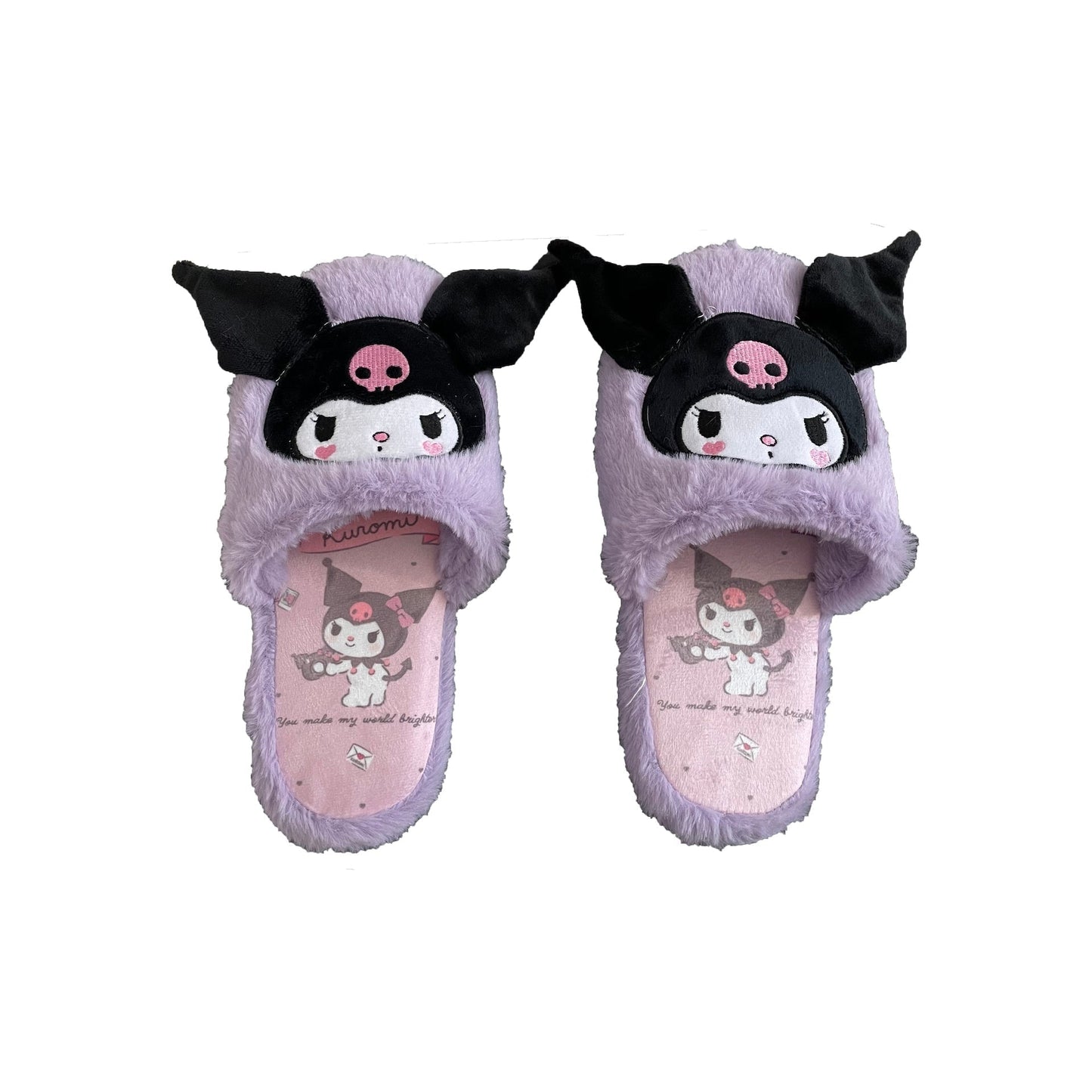 Fuzzy Kuromi Slippers