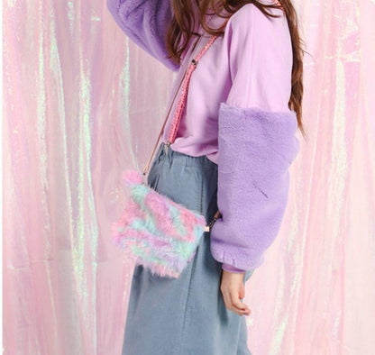 Fuzzy Plush Handbag