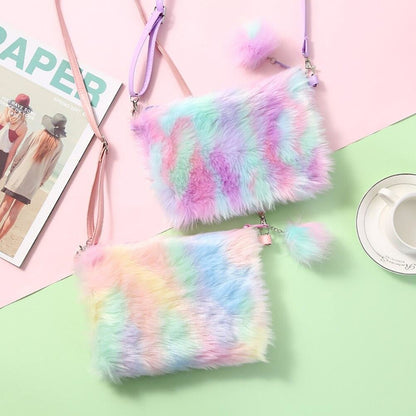 Fuzzy Plush Handbag