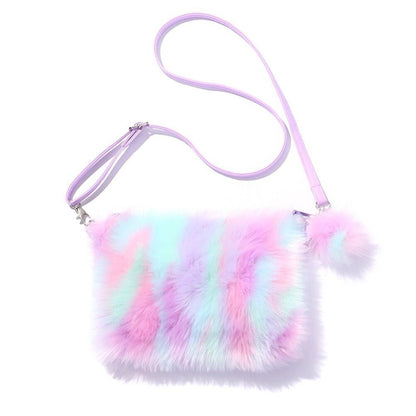 Fuzzy Plush Handbag