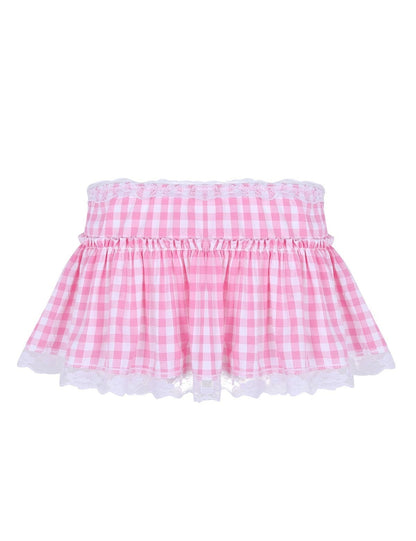 Gingham Micro Skirt