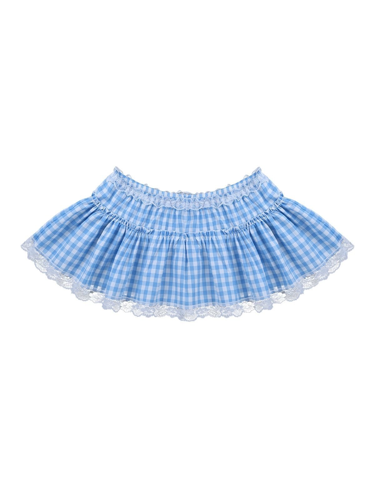 Gingham Micro Skirt