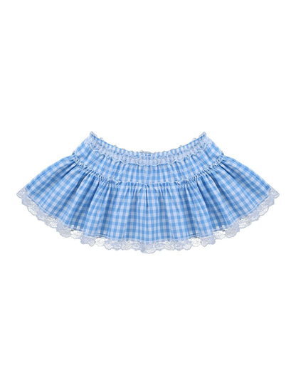 Gingham Micro Skirt