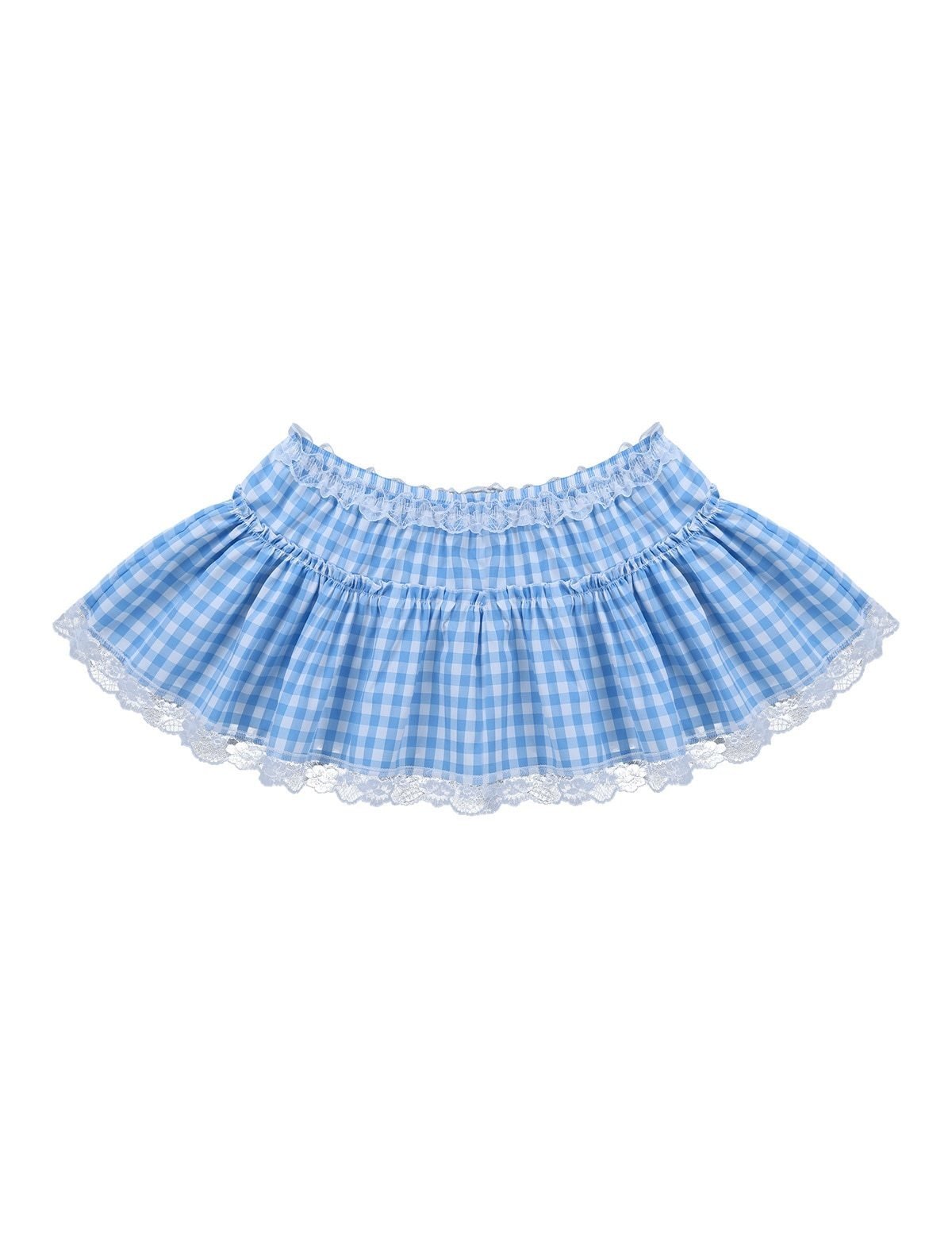 Gingham Micro Skirt