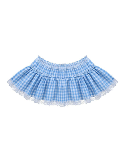 Gingham Micro Skirt