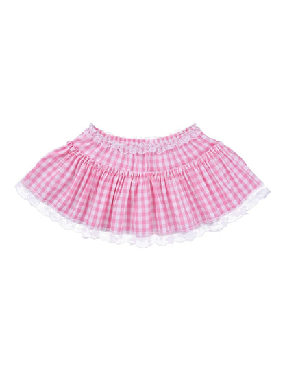 Gingham Micro Skirt