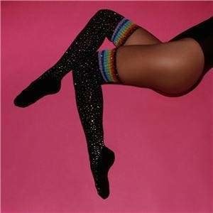 Glitter Rainbow Thigh Highs