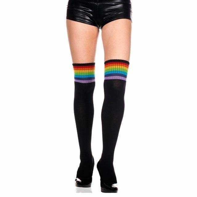 Glitter Rainbow Thigh Highs