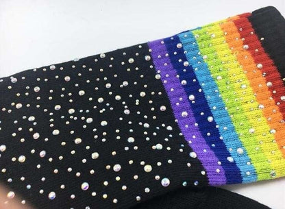 Glitter Rainbow Thigh Highs