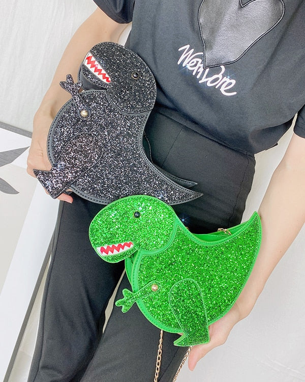 Glitter T-Rex Handbag